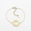 Bracelet Soleil (Acier Doré) -Zagbijoux Boutique bracelet soleil acier dore