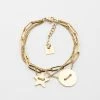 Bracelet Star (Acier Doré) -Zagbijoux Boutique bracelet star acier dore