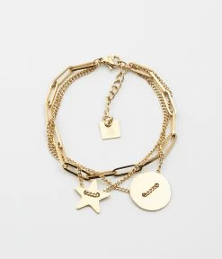 Bracelet Star (Acier Doré)