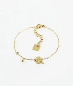 Bracelet Trifoglio (Acier Doré)