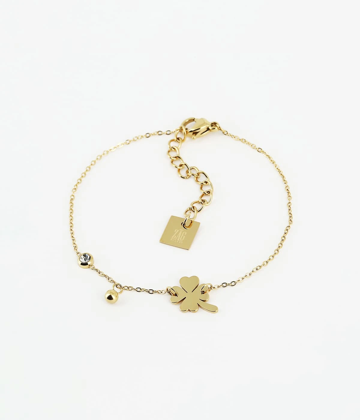 Bracelet Trifoglio (Acier Doré) 3 Bracelet Trifoglio (Acier Doré)