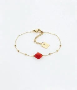 Bracelet Velasquez (Acier Doré) 25 Bracelet Velasquez (Acier Doré) -Zagbijoux Boutique bracelet velasquez acier dore cornaline
