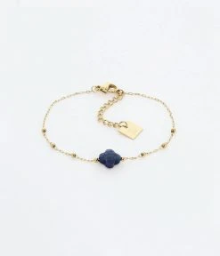 Bracelet Velasquez (Acier Doré) 27 Bracelet Velasquez (Acier Doré) -Zagbijoux Boutique bracelet velasquez acier dore lapis lazuli