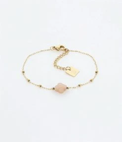 Bracelet Velasquez (Acier Doré) 30 Bracelet Velasquez (Acier Doré) -Zagbijoux Boutique bracelet velasquez acier dore pierre de soleil