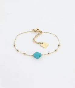 Bracelet Velasquez (Acier Doré) 32 Bracelet Velasquez (Acier Doré) -Zagbijoux Boutique bracelet velasquez acier dore turquoise