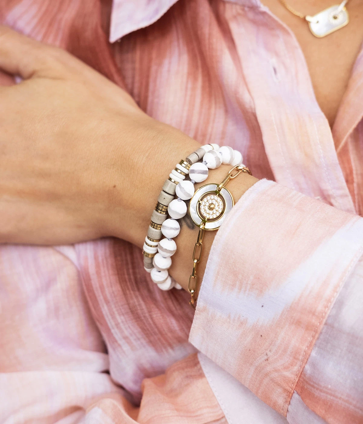 Bracelet Taimiti (Acier Doré) 4 Bracelet Taimiti (Acier Doré) – Image 2