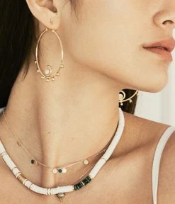 Collier Bora Bora (Acier Doré) -Zagbijoux Boutique collier bora bora acier dore malachite