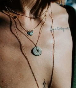 Collier Good Times (Acier Doré) -Zagbijoux Boutique collier good times