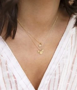 Collier Magellan (Acier Doré) -Zagbijoux Boutique collier magellan acier dore 1