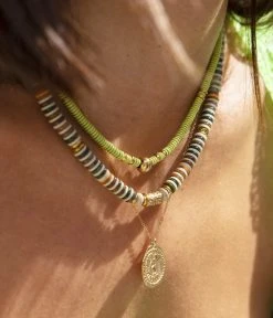 Collier Labrys (Acier Doré) -Zagbijoux Boutique collierlabrys colliercalaross