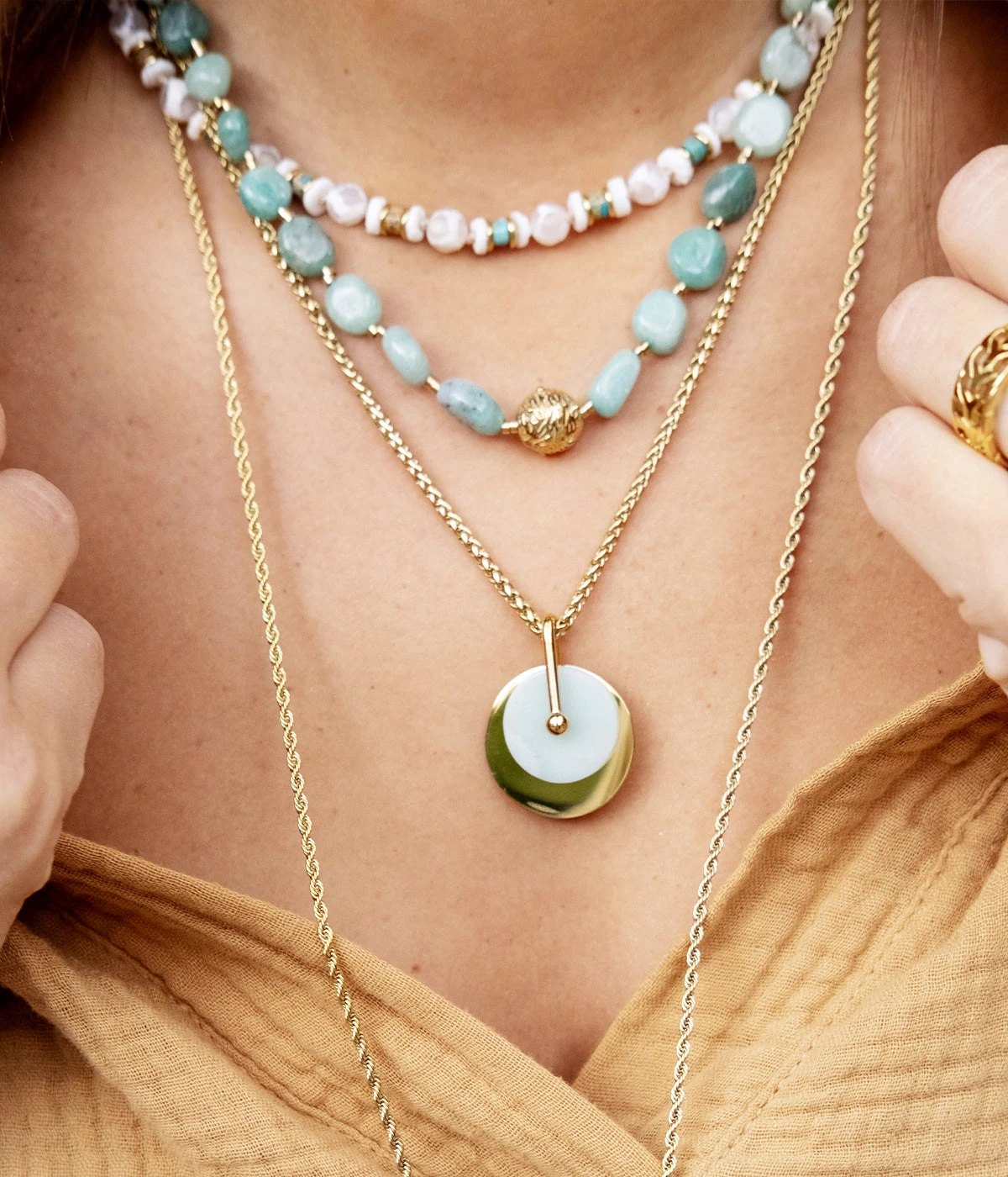 Collier Princess Of Wales (Acier Doré) 5 Collier Princess Of Wales (Acier Doré) – Image 3