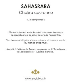 Bracelet Sahasrara (Acier Doré) -Zagbijoux Boutique sahasrara