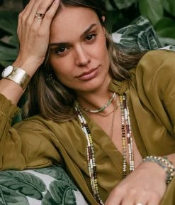 Sautoir Selma (Acier Doré) -Zagbijoux Boutique sautoir selma